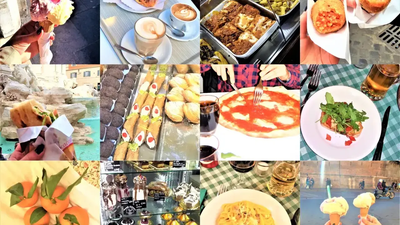 Co zjesc w Rzymie? Lody, cannoli, arancini, pizza, makaron, ciastka i świeże owoce. Prawdziwa uczta!