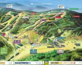 Mapa atrakcji Czarnej Góry: trasy narciarskie, rowerowe (bike park), wyciągi, hotele i punkty widokowe. Idealne miejsce na aktywny wypoczynek.