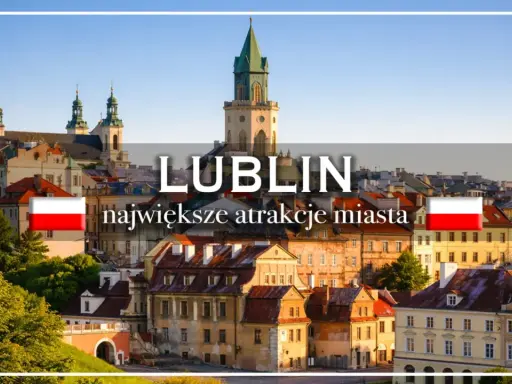 Lublin: odkryj nietypowe atrakcje miasta! Widok na zabytkową starówkę z charakterystyczną wieżą.