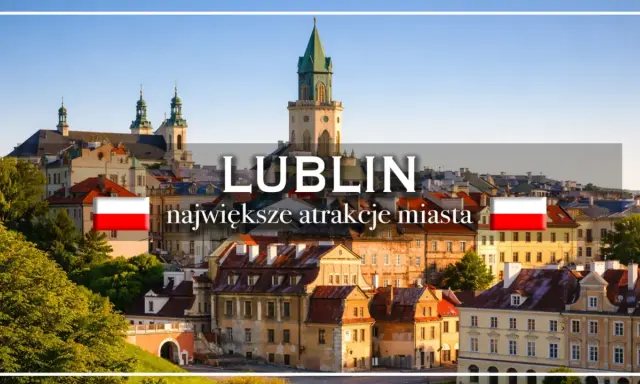 Lublin: odkryj nietypowe atrakcje miasta! Widok na zabytkową starówkę z charakterystyczną wieżą.