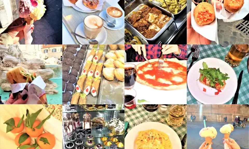 Co zjesc w Rzymie? Lody, cannoli, arancini, pizza, makaron, ciastka i świeże owoce. Prawdziwa uczta!