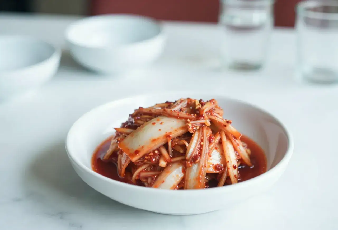 Pikantne, domowe kimchi, przygotowane według oryginalnego przepisu. Idealne do każdej azjatyckiej potrawy.
