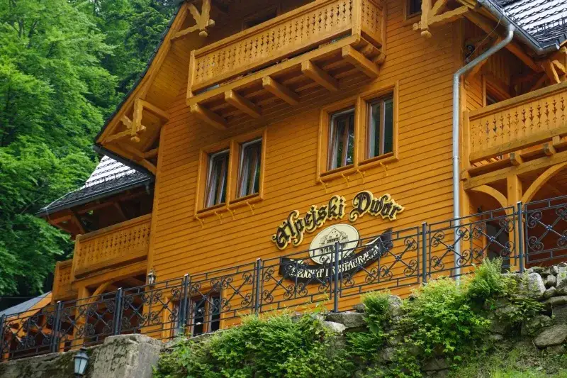 Międzygórze restauracja widok na góry