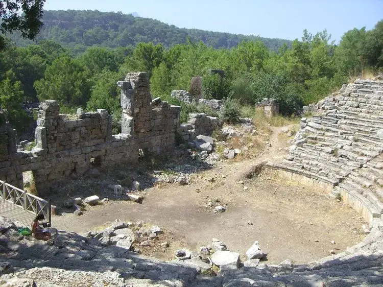 starożytne miasto Phaselis ruiny